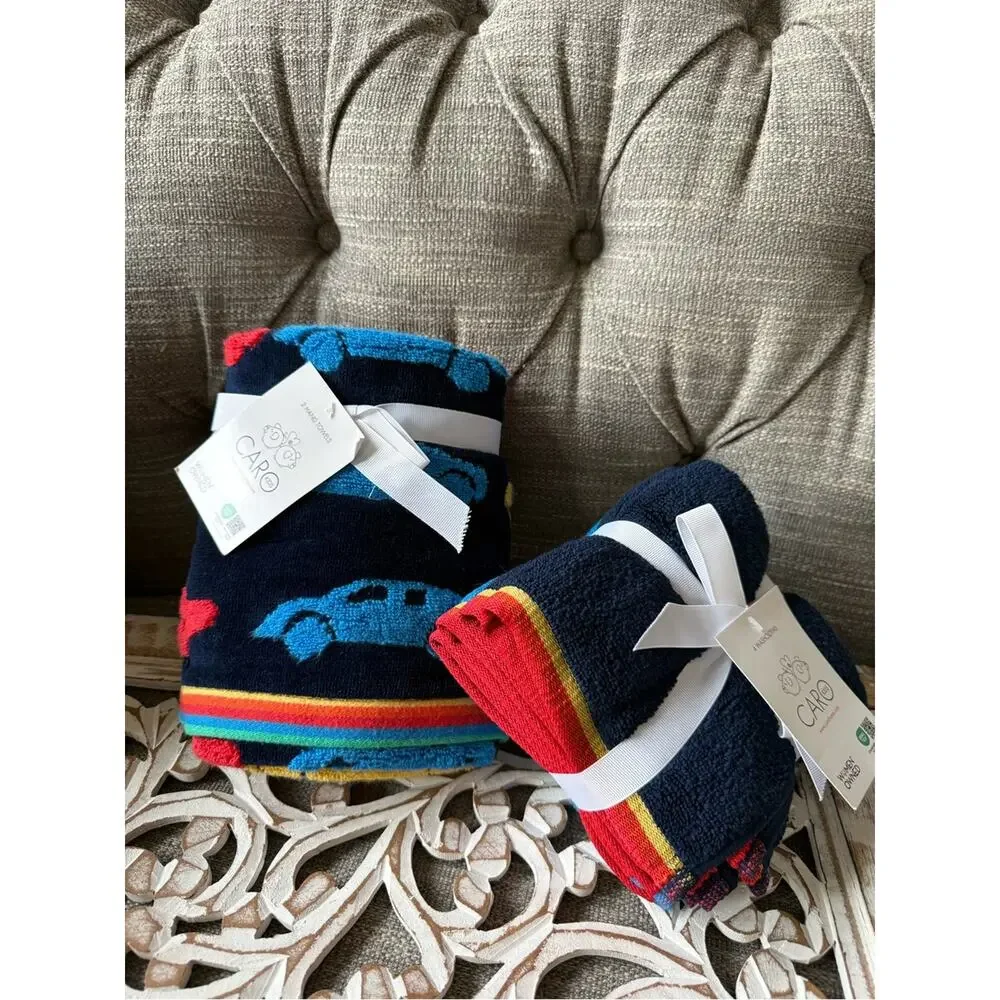 Caro Cars Hand Towels & Wash Clothes NEW